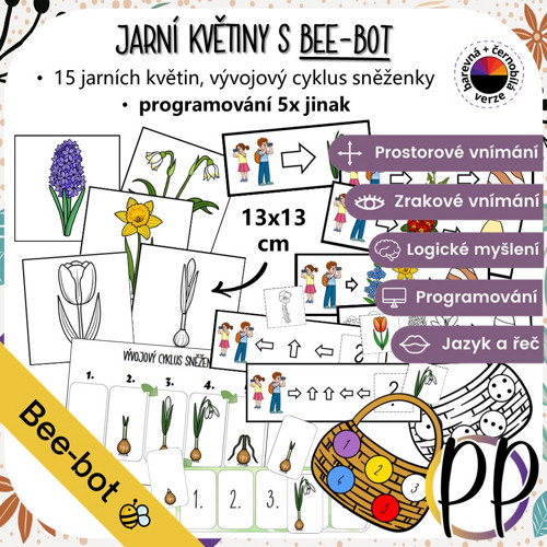 Jarní květiny s Bee-bot - programování (PDF) — foto 1