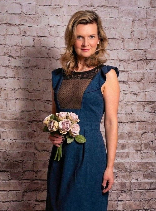 Šaty - Denim noir - Vel. 38 — foto 1