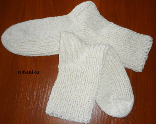 Ponožky jako od maminky - bílé 80