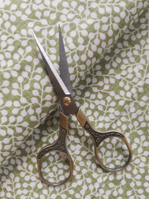 Nůžky zlato-stříbrné 13 cm