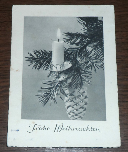 ČB vánoční POHLEDNICE, Německo 1954