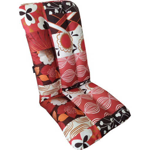 Luxusní polstr na křeslo - PATCHWORK ČERVENÝ