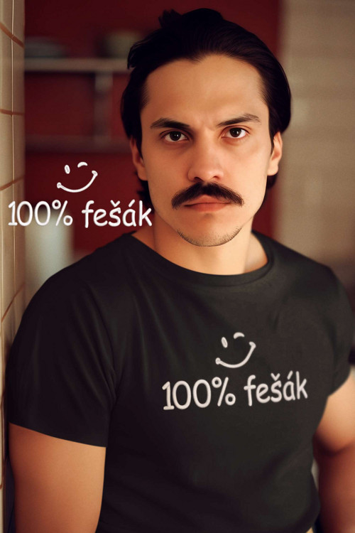 Vyšívané tričko - 100 % fešák