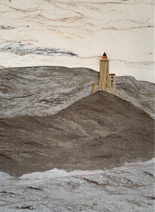 KATEDRÁLA MOŘE I., pískovcový obraz 70 cm x 95 cm
