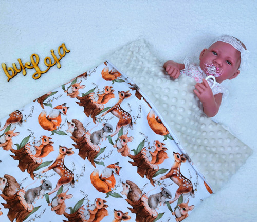 Nepadací letní deka plátno a minky - různé druhy