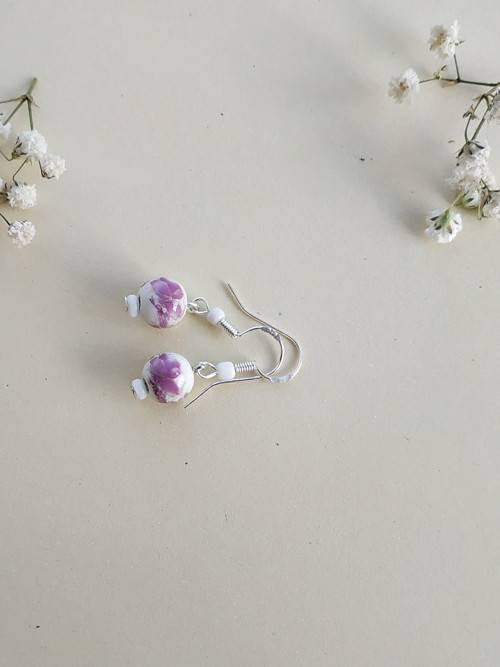Náušnice: Fialky