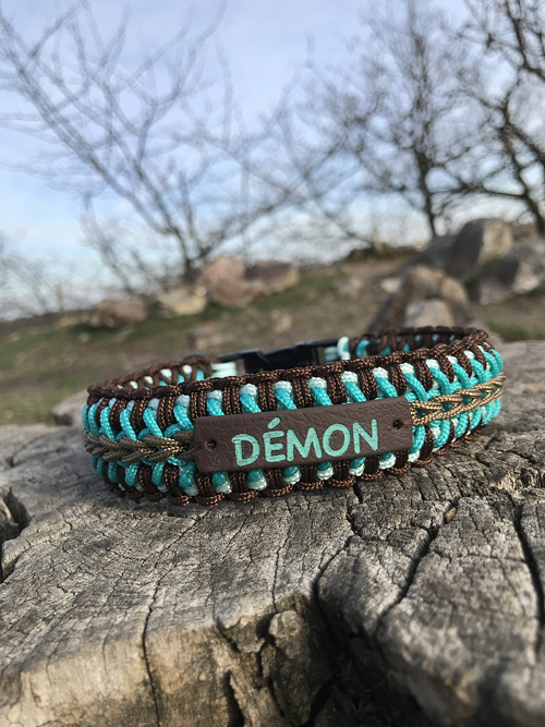 Paracord obojek na míru - MINI