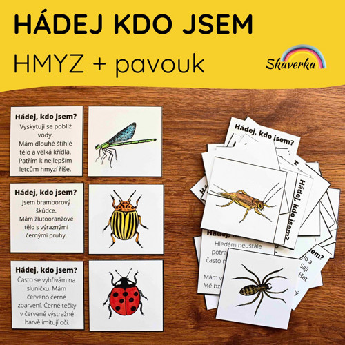 HÁDEJ KDO JSEM - HMYZ + pavouk
