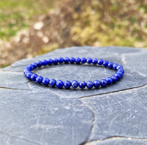 Lapis lazuli*přírodní*minerální náramek*0,5 cm