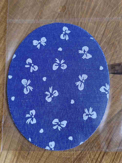 Nažehlovací záplaty riflové 6,8x8,5 cm 2 ks jeans