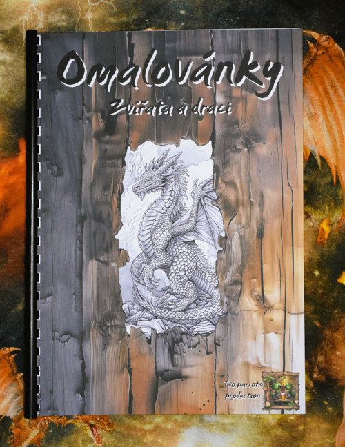 Omalovánky Zvířata a draci