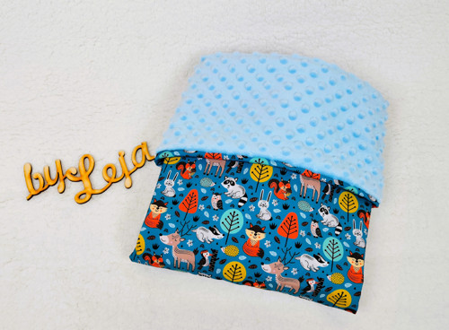 Nepadací deka softshell - minky