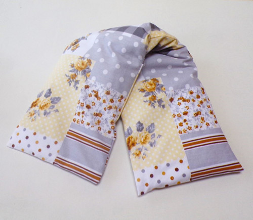 Pohankový polštářek 64 x 16 cm - vzor patchwork — foto 1