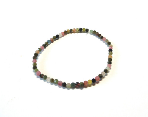 Turmalín mix - jemný náramek 3 mm