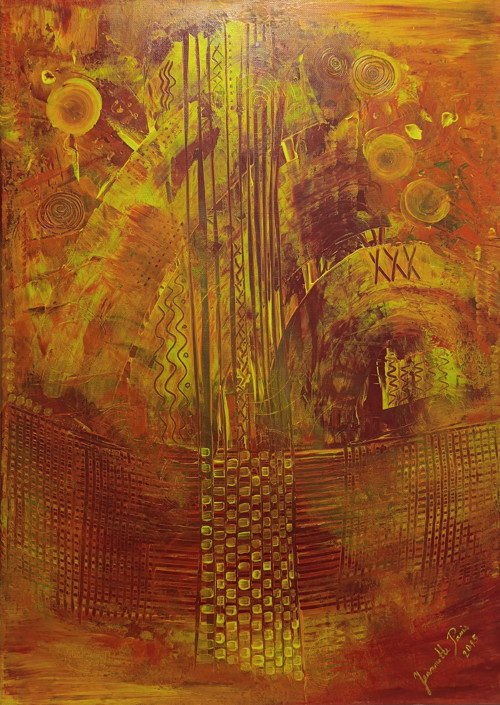 24. Uzavřený chaos, rozměry 70x50 cm