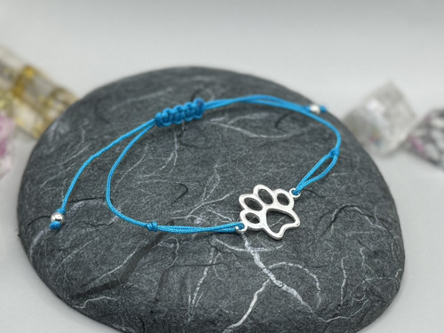 Minimalistický náramek - Paw (tyrkysová)