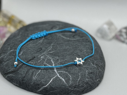 Minimalistický náramek - Star frame (tyrkysová)