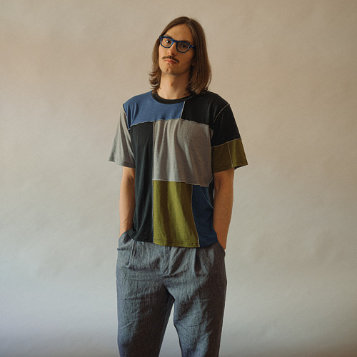 Merino triko PATCHWORK barevné/OUTLET