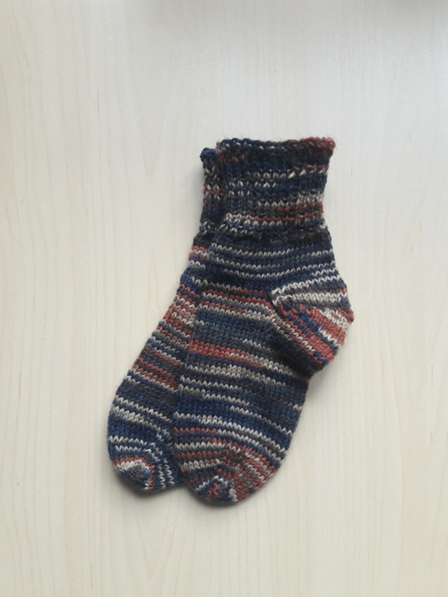Ručně pletené dětské ponožky - chodidlo 18,5 cm