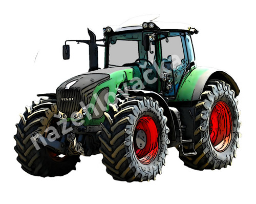 Nažehlovačka s traktorem FENDT 930 7x5 cm