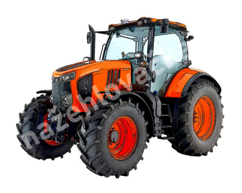 Nažehlovačka s traktorem KUBOTA 7x5 cm