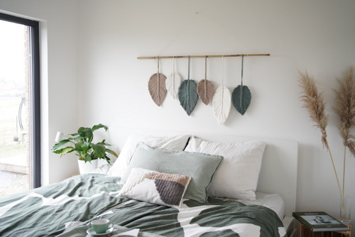 Pirkovy set Macrame green s bambusem