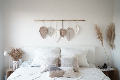 Pirkovy set Macrame beige s bambusem