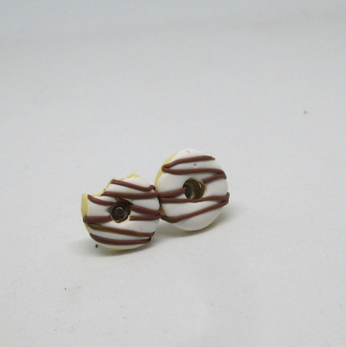 Náušnice donuty - pecky