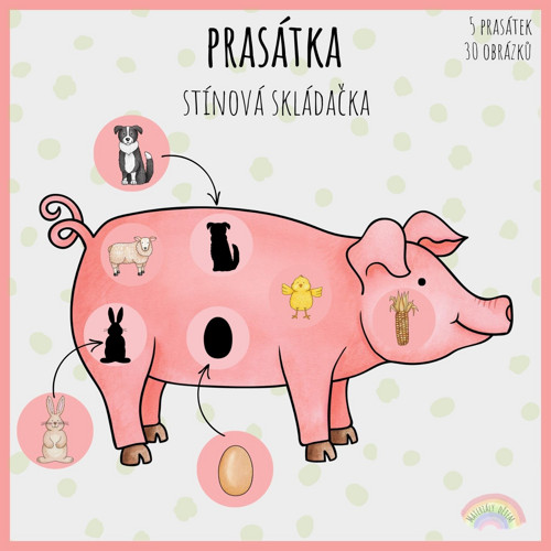 Prasátka, skládačka — foto 1