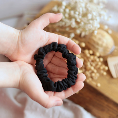 Gumička - Scrunchies (Černá) - vel. S