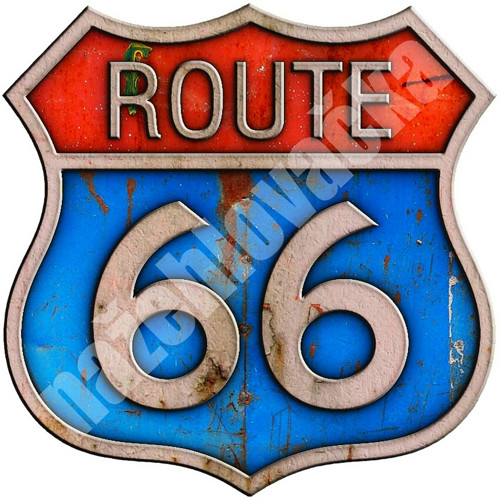 ROUTE 66 nažehlovačka 7x7 cm — foto 1