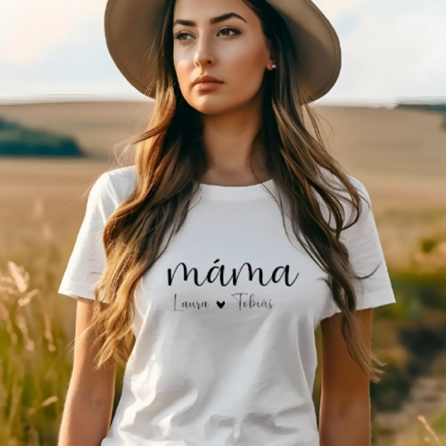 Tričko MÁMA - se jmény dětí