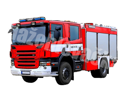 SCANIA CAS 20 nažehlovačka 10x6 cm — foto 1