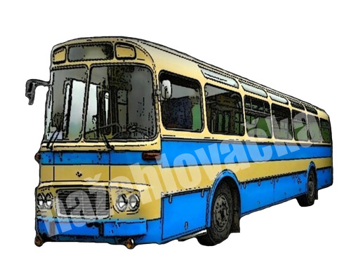 Nažehlovačka s autobusem KAROSA ŠL 11 7x5 cm