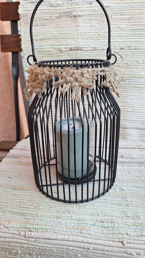 Macrame boho girlanda HEMP / z konopného provázku