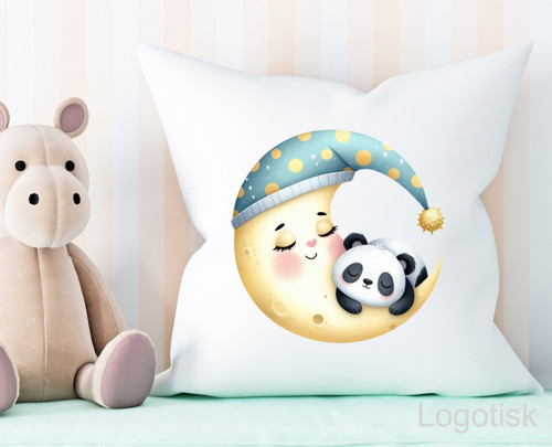 Polštářek spící PANDA - jméno na přání