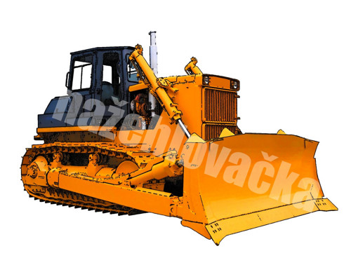 Nažehlovačka Crawler Bulldozer Yishan 10x6 cm