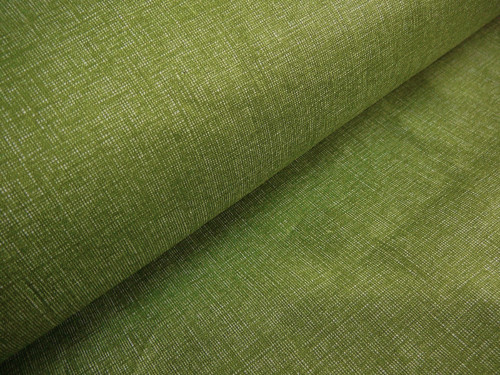 Metráž - režný efekt středně zelený - šíře 140cm