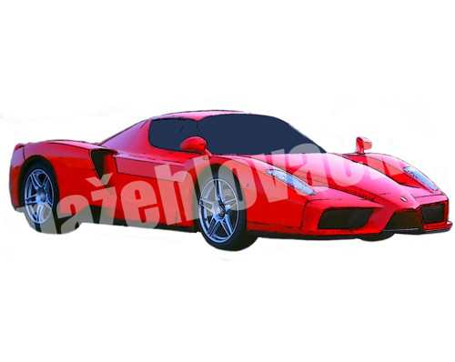 Nažehlovačka Ferrari Enzo 10x3 cm