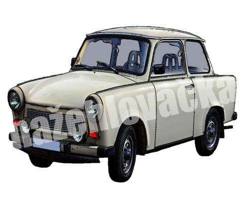 Nažehlovačka Trabant 7x5 cm — foto 1
