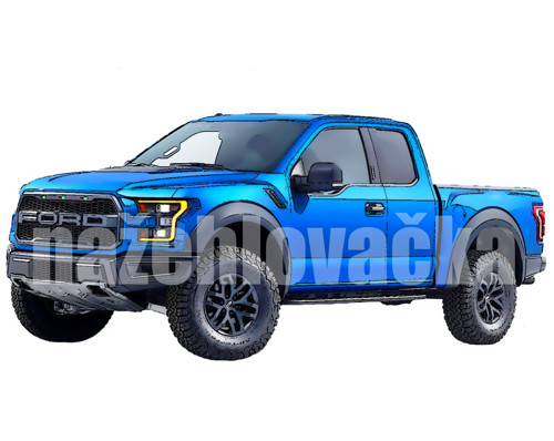 Nažehlovačka Ford F 150 Raptor 8x3,5 cm