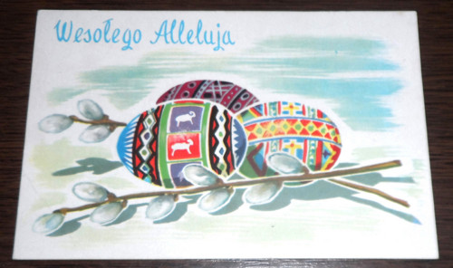 Velikonoční POHLEDNICE, Polsko, 1966 — foto 1