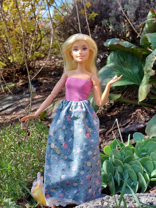 Barbie šaty s kraječkou
