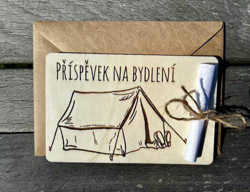 Dřevěné přání - Příspěvek na bydlení
