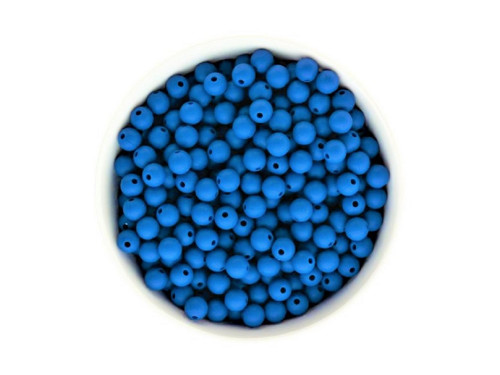 Silikonové korálky 9mm (10ks) - deep sky blue