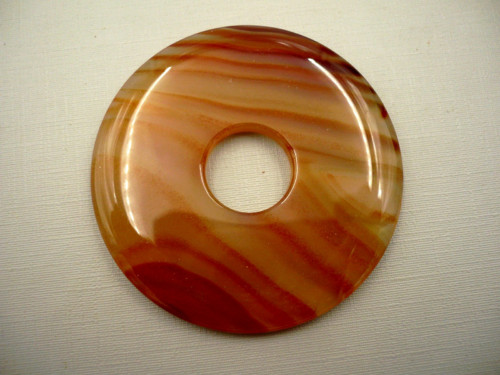 Donut kulatý XL - achát 53 mm, č.1f