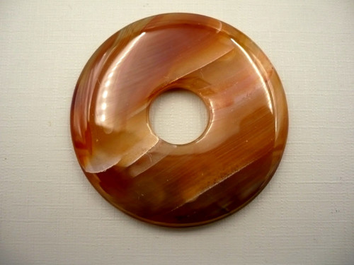 Donut kulatý XL - achát 53 mm, č.13f
