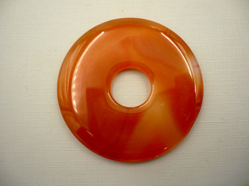 Donut kulatý XL - achát 53 mm, č.25f