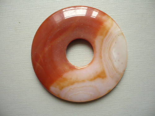 Donut kulatý XL - achát 53 mm, č.34f