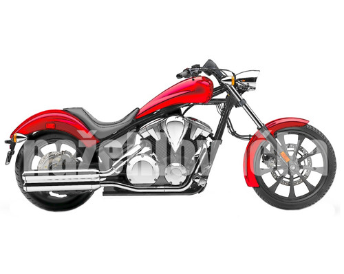 Nažehlovačka motorka HONDA Fury 10x4 cm